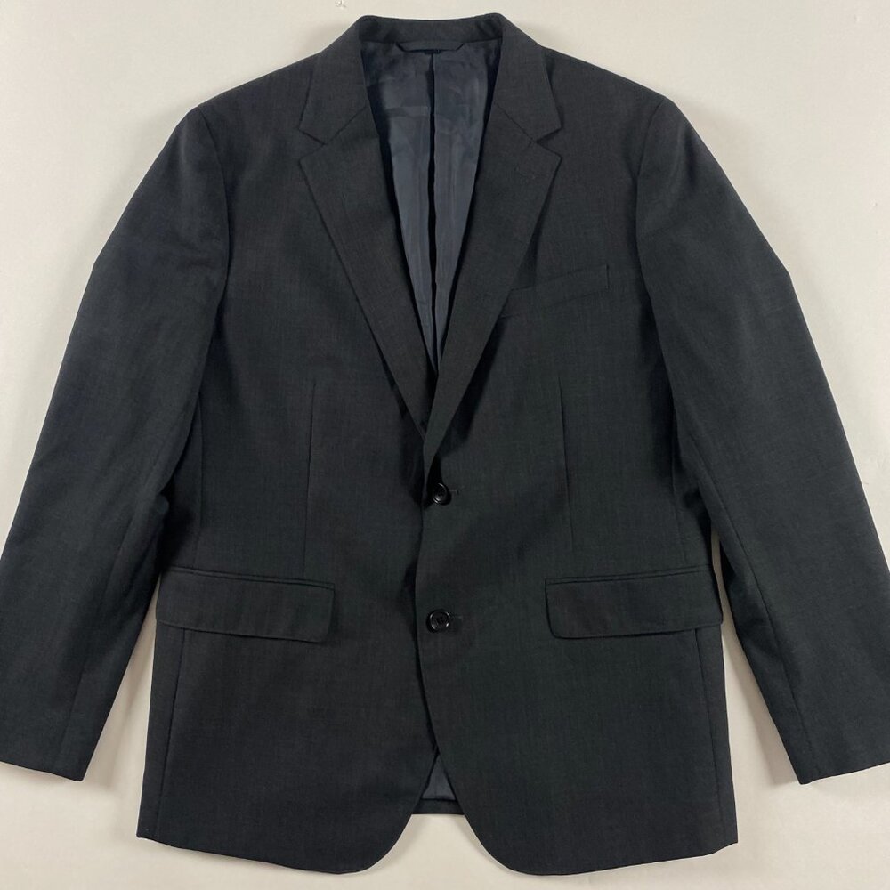 Bonobos Blazer Sport Coat Men's Size 42 R Gray 2 Button Double Vent Wool Blend